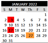 Half Day - Parent-Teacher Conferences, January 27, 2022